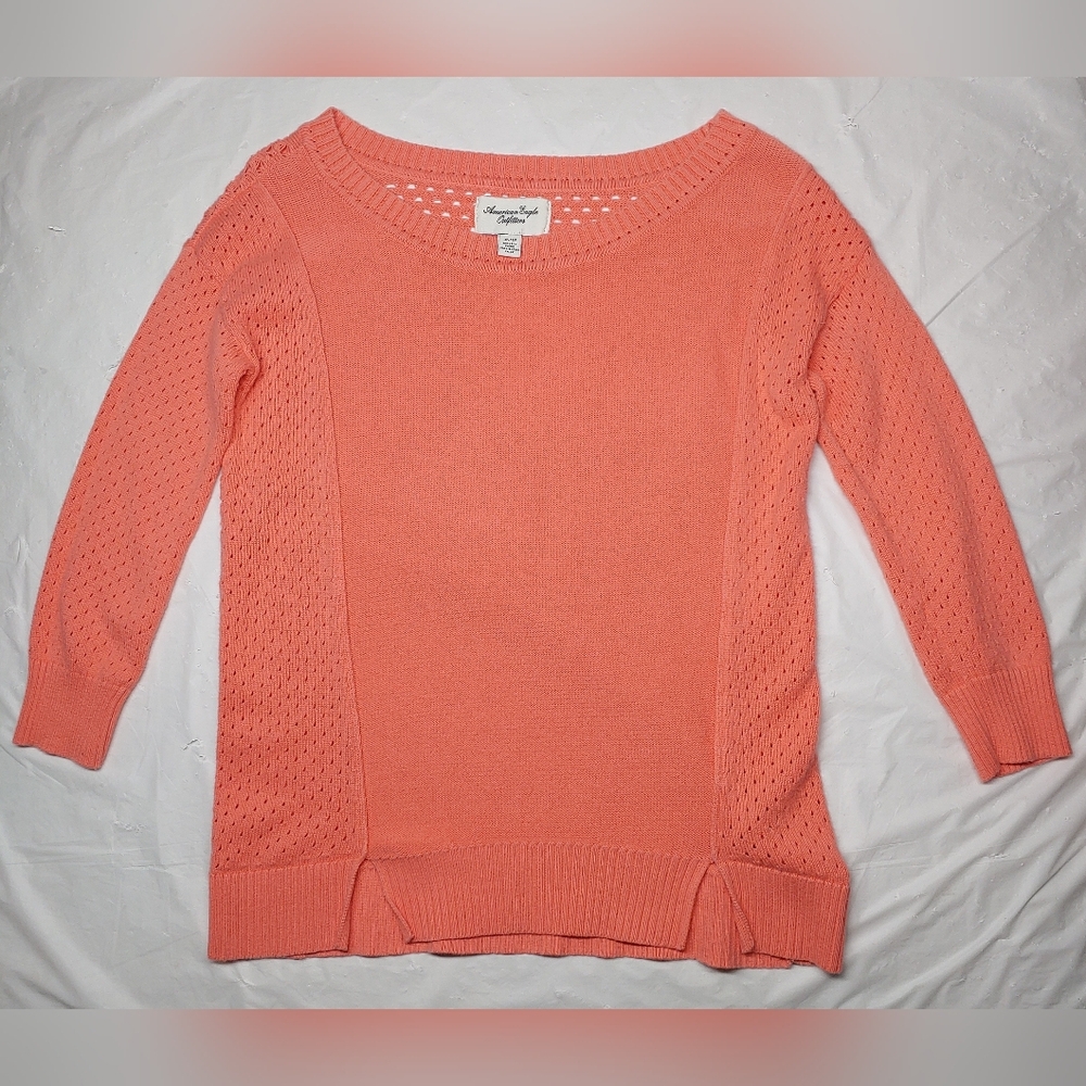 American Eagle Women's Coral Sweater Cotton Size XS